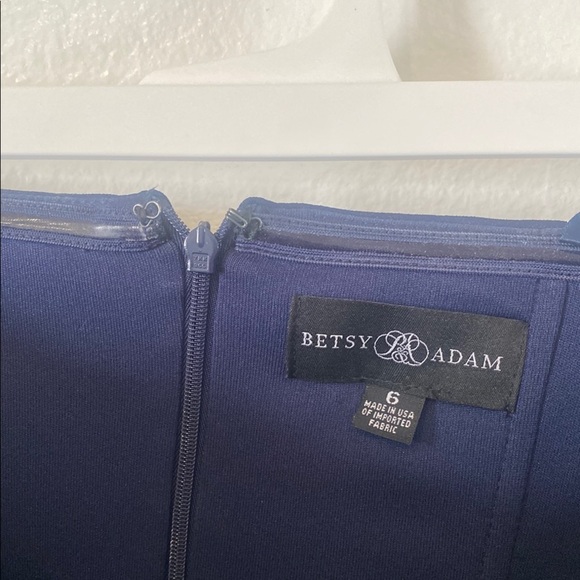 Elegant Navy Strapless Dress - Picture 3 of 3